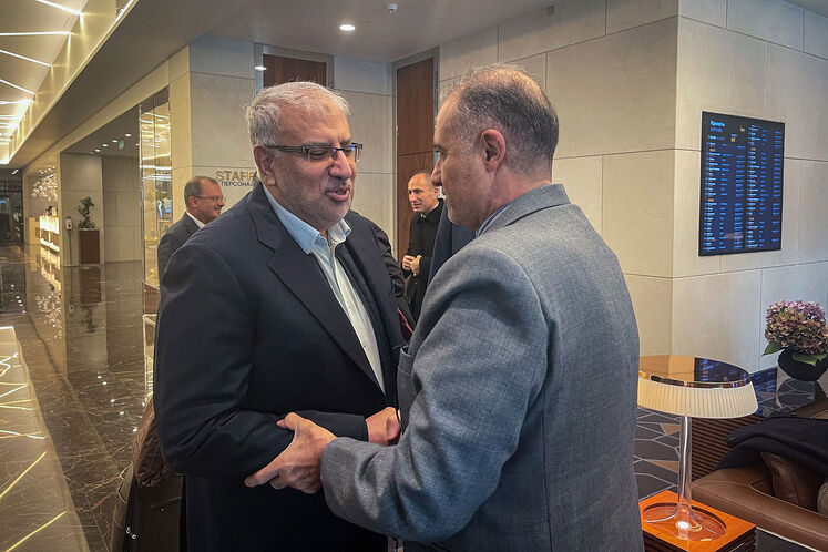 photos – Owji welcomed by Iran’s ambassador to Moscow ahead of Russian Energy Week International Forum